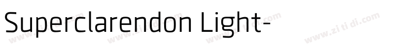 Superclarendon Light字体转换
